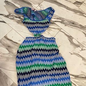 Solid and striped dress size medium